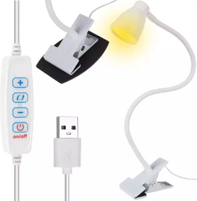 Izoxis Bureaulamp - Met Voet en Klem - Instelbare Lichtniveaus - Flexibel Aanpasbaar - MBDeals.nl