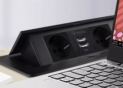 Izoxis - Inbouwbaar USB Stopcontact - Stijlvol Design - Geschikt voor Diverse Oppervlakken - MBDeals.nl