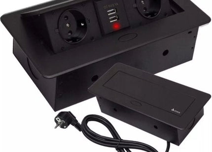 Izoxis - Inbouwbaar USB Stopcontact - Stijlvol Design - Geschikt voor Diverse Oppervlakken - MBDeals.nl