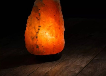 Izoxis zoutlamp met warm oranje licht, E14-lampje en snoerschakelaar, 12 x 23 cm - foto 10