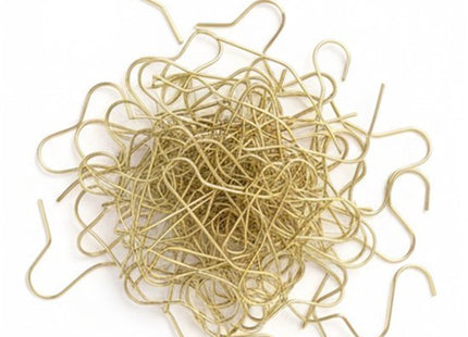 Kerstbalhaakjes van goudkleurig metaal, 3,5 cm lang, 150 stuks