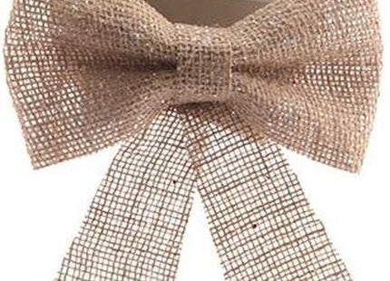 Kerstboomstrik naturel met glitter, 75 cm lang, van kunststof