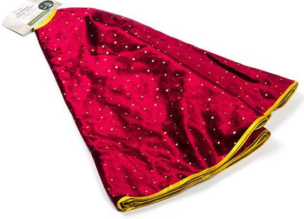 Kerstboomkleed rood met gouden sterren, rond, 120 cm doorsnede - foto 2