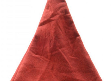 Kerstmuts rood en wit met pompon, voor volwassenen en kinderen, 40 x 29 cm