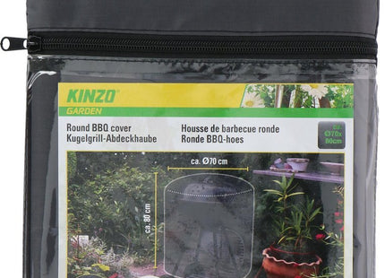 Kinzo - BBQ Hoes - Geschikt voor Ronde BBQ's - Ø 70 cm - Inclusief Opbergzak - MBDeals.nl