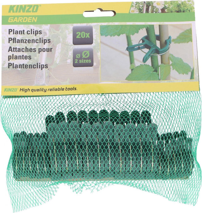 Kinzo - Plantenclip - Zacht voor Planten - Herbruikbaar - Groen - MBDeals.nl