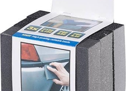 Kinzo - Sanding Block Set - 3 Stuks - Voor Autocarrosserie - P150&100, P60&80, P60&40 - MBDeals.nl