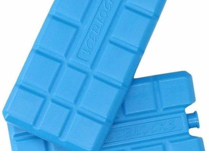 Koelelementen voor koelbox 2 stuks van 200 gram, 15 x 8 x 2 cm, blauw