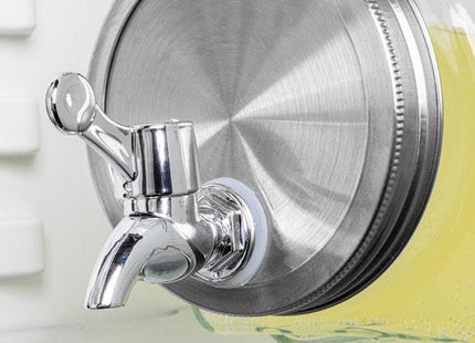 Koelkast drankdispenser van glas met tapkraan, 3,8 liter, 32,5 x 15 cm - foto 3