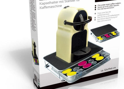 Koffiecapsulehouder - Past 60 cups in - Antislipbodem - Ondersteund door antislip - voetjes - MBDeals.nl