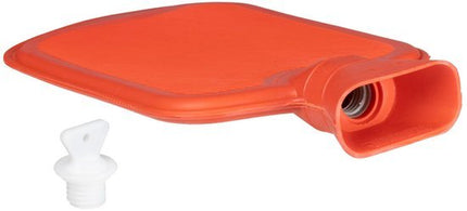 Warmwaterkruik 2 liter van natuurrubber met ribbels, rood - foto 3