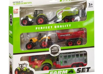 Kruzzel - Boerderij Speelset - 6 Landbouwmachines - Realistisch - Educatief - MBDeals.nl
