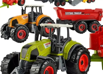 Kruzzel - Boerderij Speelset - 6 Landbouwmachines - Realistisch - Educatief - MBDeals.nl