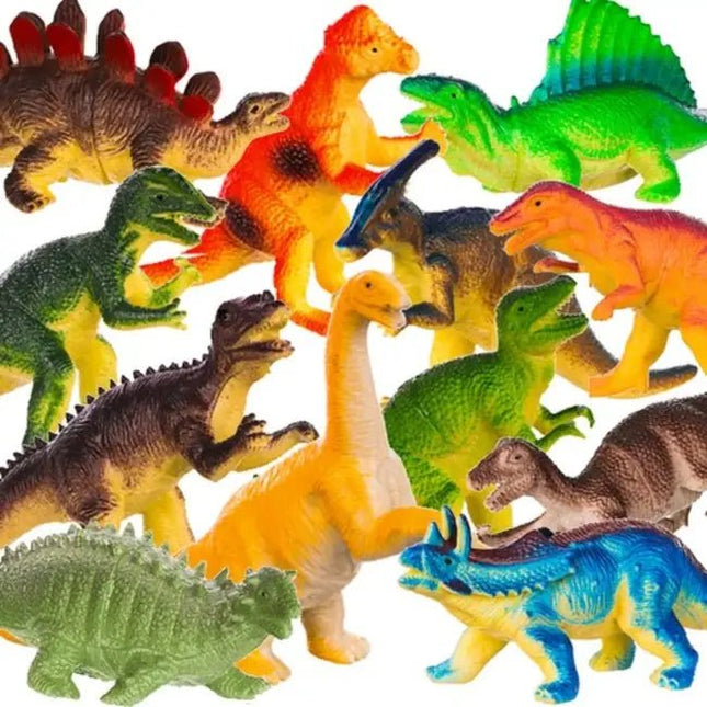 Kruzzel - Dinosaurus Speelgoed Set - 12 Stuks - Gedetailleerde Vormgeving - Stimuleert Verbeelding - MBDeals.nl