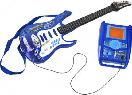 Kruzzel - Elektrische Kindergitaar - Met Microfoon en Versterker - Mp3 - ingang - Afmetingen 72 X 24 Cm - MBDeals.nl