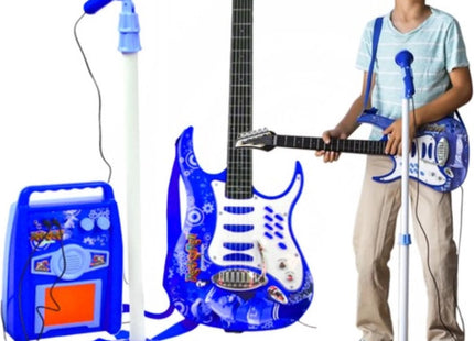 Kruzzel - Elektrische Kindergitaar - Met Microfoon en Versterker - Mp3 - ingang - Afmetingen 72 X 24 Cm - MBDeals.nl