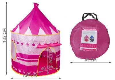 Kruzzel - Kindertent - Roze Kleur - Geschikt voor Kinderen - Eenvoudig op te Zetten - MBDeals.nl