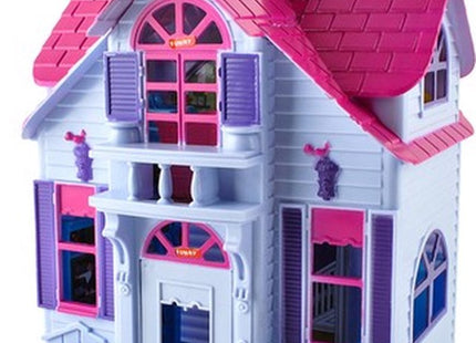 Kruzzel - Poppenhuis - Opvouwbaar - Kleurrijke Meubels en Accessoires - Grote Handgreep - MBDeals.nl