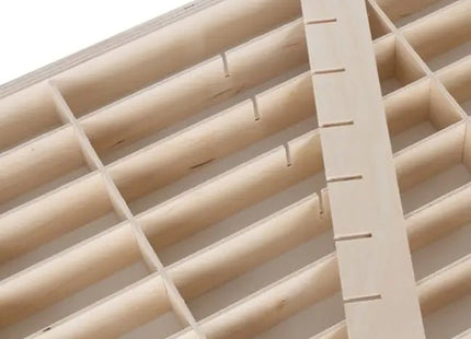 Kruzzel - Speelgoedauto Plank - Houten Constructie - Verwijderbare Tussenwanden - Incl. Bevestigingsmateriaal - MBDeals.nl