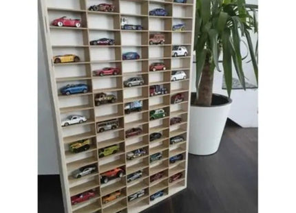 Kruzzel - Speelgoedauto Plank - Houten Constructie - Verwijderbare Tussenwanden - Incl. Bevestigingsmateriaal - MBDeals.nl
