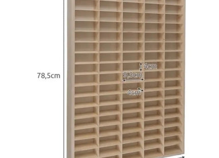 Kruzzel - Speelgoedauto Plank - Houten Constructie - Verwijderbare Tussenwanden - Incl. Bevestigingsmateriaal - MBDeals.nl