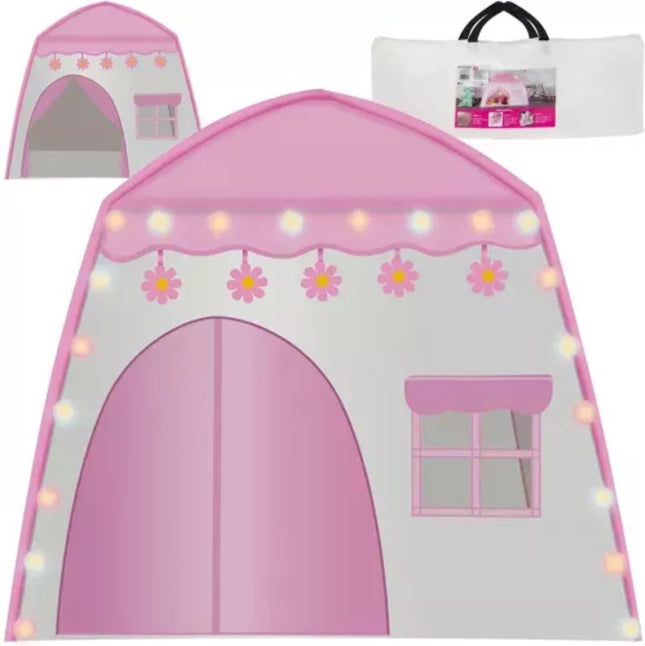 Kruzzel - Speeltent - Met Lichtslinger - Afmetingen 126 X 130 X 90 Cm - Inclusief Draagtas - MBDeals.nl