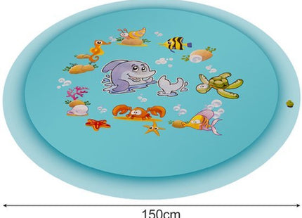 Kruzzel waterspeelmat 150 cm met fonteineffect voor kinderen, zeethema - foto 4