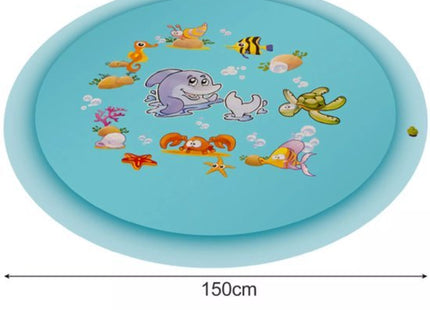 Kruzzel waterspeelmat 150 cm met fonteineffect voor kinderen, zeethema - foto 7