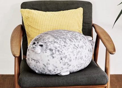 Kruzzel - Zeehond Knuffel - 60 Cm Lengte - Zacht Pluche Buitenkant - Hoogwaardig Polyester Vulling - MBDeals.nl