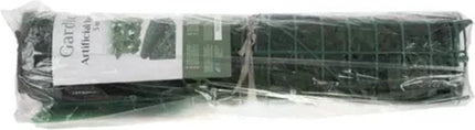 Kunsthaag hedera 300 x 50 cm groen, 5 panelen met 100 kabelbinders - MBDeals.nl