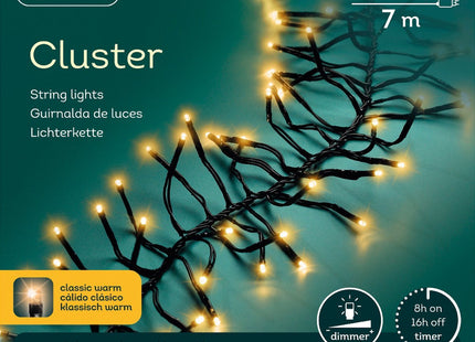 Lumineo - Cluster lights 768 LED - 6m - Classic warm wit - Voor binnen & buiten - MBDeals.nl