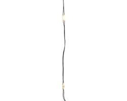 Lumineo micro kerstverlichting op batterij, 60 leds warm wit, 295 cm