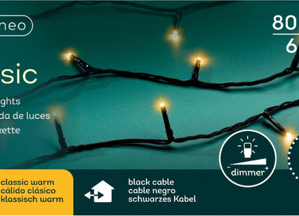 Lumineo - LED Basisverlichting - 80 Lampjes - 600 Cm Lang - Voor Binnen & Buiten - MBDeals.nl
