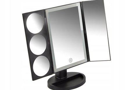 Make up spiegel met LED verlichting en 3x, 5x en 10x vergroting, zwart - foto 6