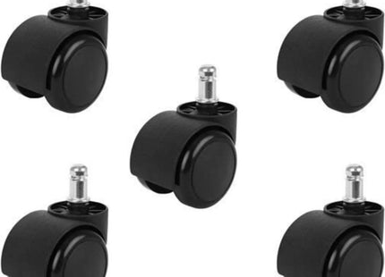 Malatec - Bureaustoelwielen - 5 Stuks - Diameter van 11 Mm - Bescherming van Vloeren - MBDeals.nl