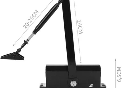 Malatec - Deurdranger - Geschikt voor Deuren 40 - 60 Kg - Zwart - Weerbestendig - MBDeals.nl
