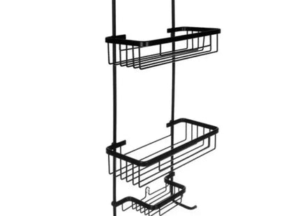 Malatec - Doucherek - 3 Lagen - Zuignapbevestiging - Zwart - MBDeals.nl