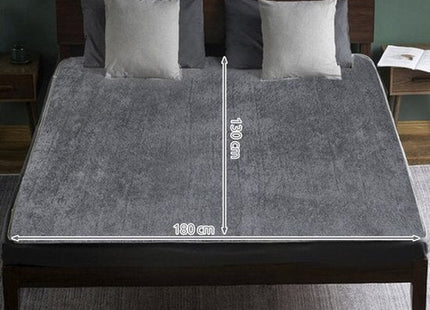 Malatec - Elektrische Deken - 180 X 130 Cm - Grijs - Geschikt voor 2 Personen - MBDeals.nl