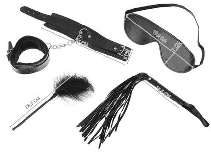 Malatec - Erotische Accessoires - 12 Elementen - Zwart - BDSM - MBDeals.nl