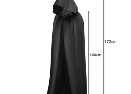 Malatec - Lange Cape met Capuchon - 150 X 120 Cm Afmeting - Met Vetersluiting - 30 Cm Diepe Capuchon - MBDeals.nl