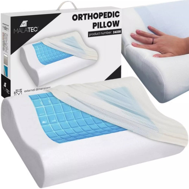 Malatec - Orthopedisch Kussen - XXL - Verkoelende Gel - Vochtregulerend - MBDeals.nl
