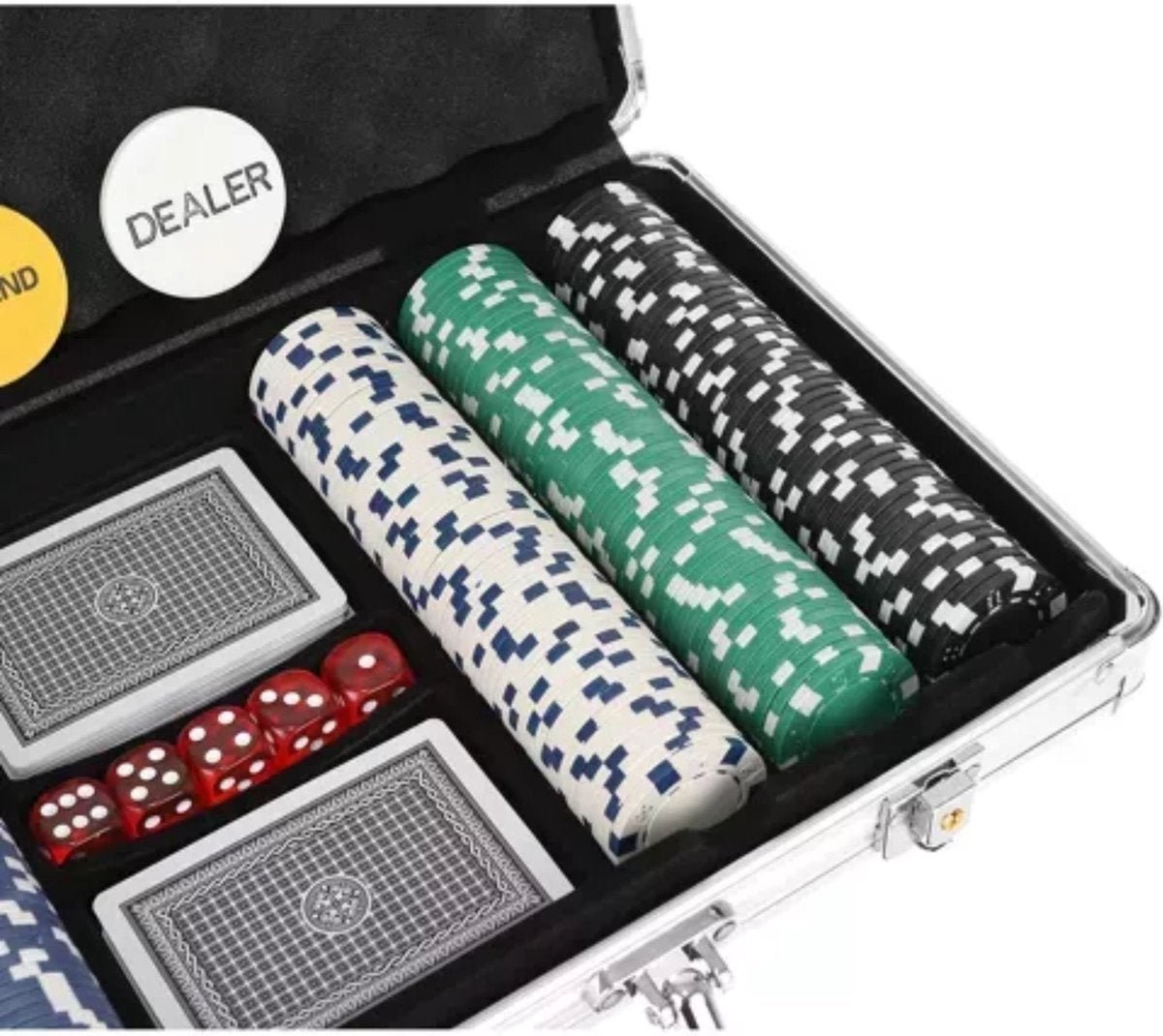 MUWO All In Pokerkofferset met 300 chips of met 500 chips casino MUWO All In Pokerkofferset met 300 chips of met 500 chips casino
