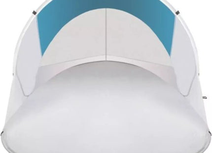 Malatec pop up strandtent 220 x 120 x 90 cm, vouwbare beach tent in turquoise en grijs - MBDeals.nl