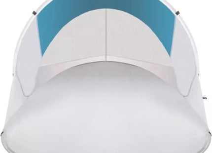Malatec pop up strandtent 220 x 120 x 90 cm, vouwbare beach tent in turquoise en grijs - MBDeals.nl