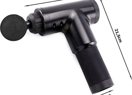 Massage pistool draadloos met 4 opzetstukken en 6 standen, zwart - foto 3
