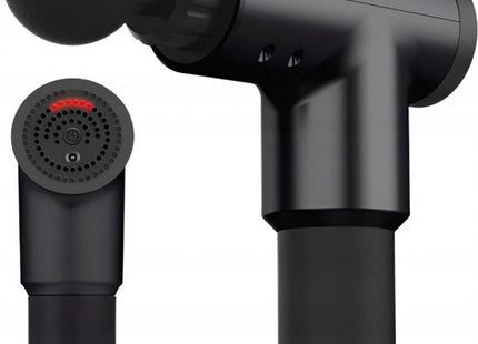 Massage pistool draadloos met 4 opzetstukken en 6 standen, zwart