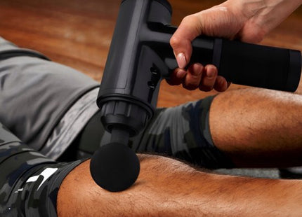 Massage pistool draadloos met 4 opzetstukken en 6 standen, zwart - foto 5