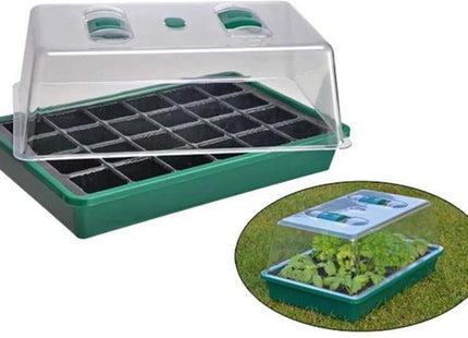Mini broeikas transparant met ventilatieopening, 35 x 25 x 19 cm - MBDeals.nl