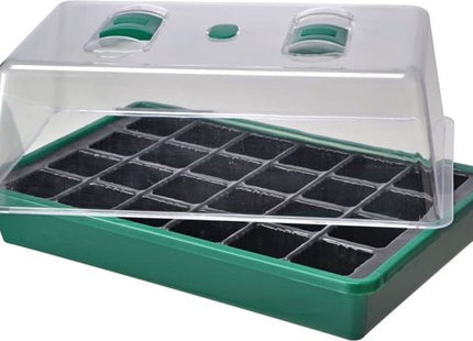 Mini broeikas transparant met ventilatieopening, 35 x 25 x 19 cm - MBDeals.nl