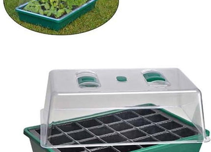 Mini broeikas transparant met ventilatieopening, 35 x 25 x 19 cm - MBDeals.nl
